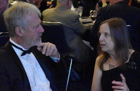 Earnest dinner conversation between Ian Wilkinson and Marian Kernahan
