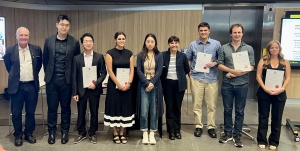 RSN Student and ECR Award Winners.  From left to right: Mr Robyn WIlliams, Mr Muyand Li, Dr Fei Deng, Dr Cynthia Turnbull, Ms Linqing Tian, Dr Susan Pond, Mr Joel Sved, Mr Savid Sweeney, Dr Jennifer Matthews